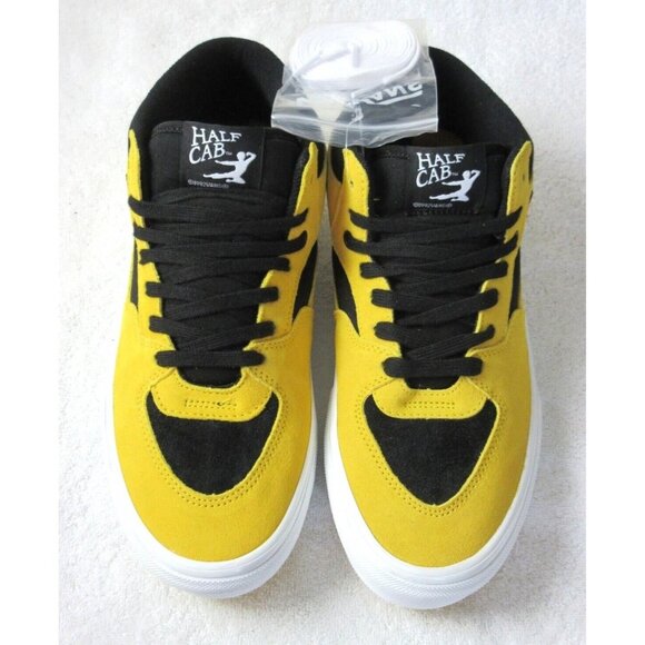 COPY - Vans x Bruce Lee Women's Skate Half Cab Black Yellow Suede Canvas shoes - Picture 4 of 6